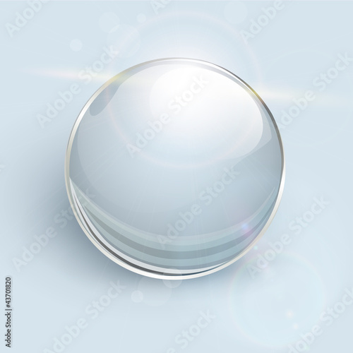 Vector: Glass ball background Glass ball background