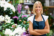 Photo: Confident in her skills as a florist Confident in her skills as a florist