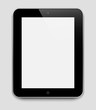 Realistic tablet pc computer with blank screen