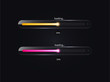 Glass loading bar. Vector