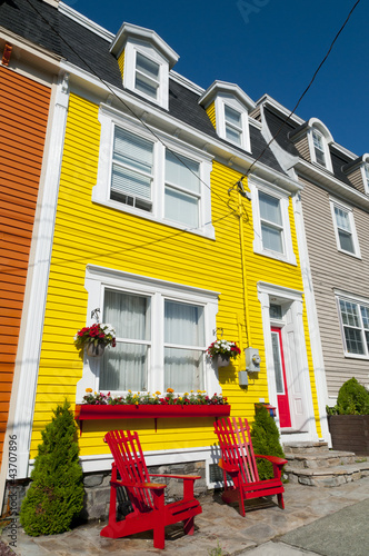Photo: St John's Colourful Clapboard Houses St John's Colourful Clapboard Houses