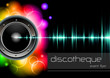 vector template "lights and sound" for disco events