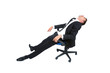 Isolated business man