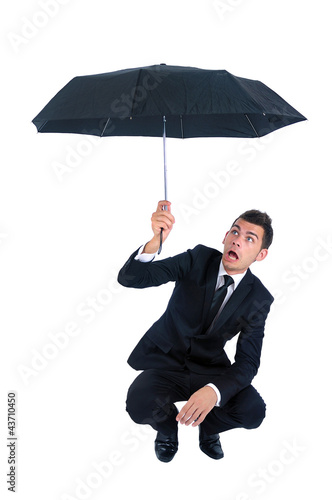 Photo: Isolated business man Isolated business man