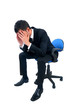 Isolated business man