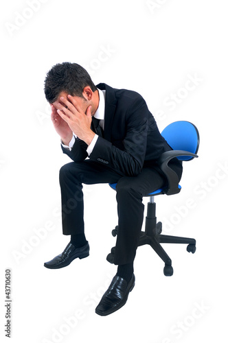Photo: Isolated business man Isolated business man
