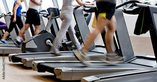 Photo: gym shot - running machines gym shot - running machines