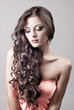 Photo: Bright purple eye evening make-up, beautiful woman portrait Bright purple eye evening make-up, beautiful woman portrait