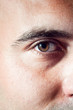 Brown male eye