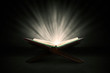 Holy quran with rays