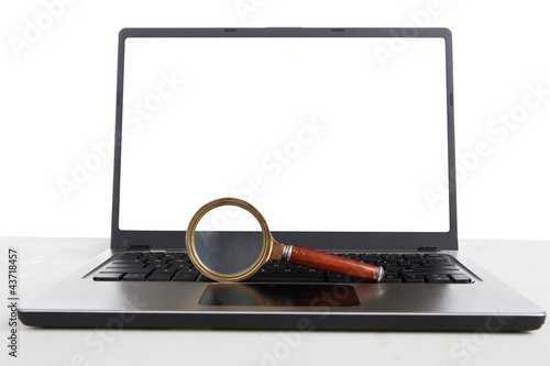 Photo: Internet Research Magnifying Glass Internet Research Magnifying Glass