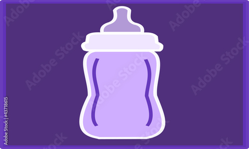 Illustration: Biberon - baby bottle Biberon - baby bottle