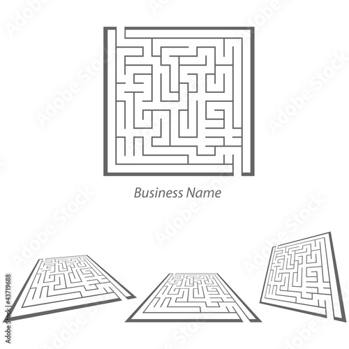 Vector: logo maze logo maze
