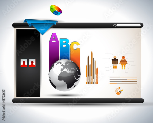 Vektor: Hitech Website - Elegant Design for Business Hitech Website - Elegant Design for Business
