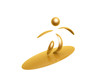 Illustration: golden sports symbol golden sports symbol
