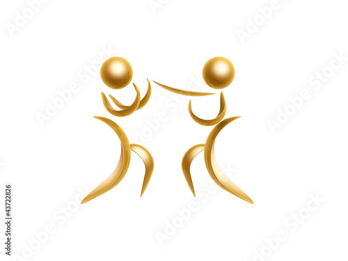 Illustration: golden sports symbol golden sports symbol