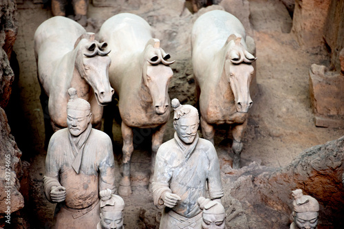Photo: Terracotta warriors and horses Terracotta warriors and horses