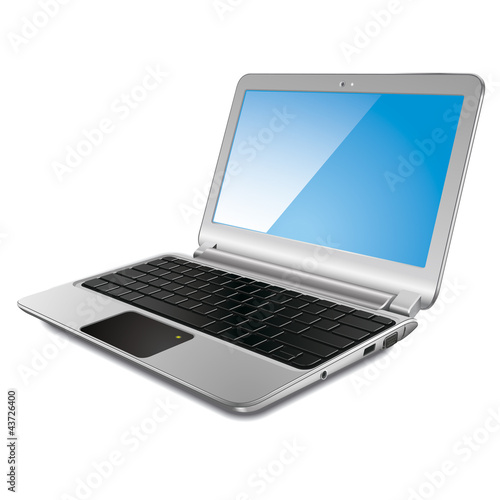 Vetor: Modern laptop, vector illustration Modern laptop, vector illustration
