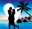 Romantic Couple On Beach