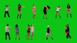 Video: A lot of people dancing on green screen A lot of people dancing on green screen