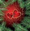 Happy new year and love banner