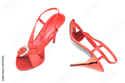 Photo: Woman sexy red shoes Woman sexy red shoes