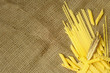 Linguine, penne and reginette, italian pasta