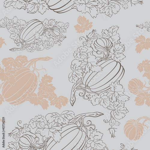 Вектор: Pumpkin Background seamless pattern Pumpkin Background seamless pattern