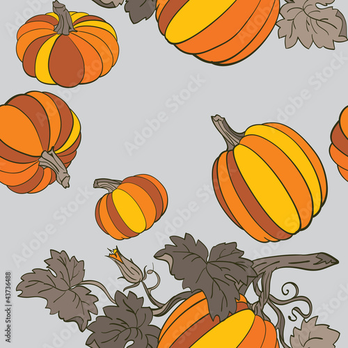 Вектор: Pumpkin Background seamless pattern Pumpkin Background seamless pattern