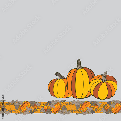 Вектор: Pumpkin Background seamless pattern Pumpkin Background seamless pattern