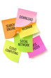 Adhesive Papers with Messages