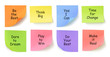 Adhesive Papers with Messages