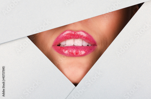 Foto: Beautiful female lips Beautiful female lips