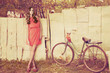 fashion girl on country