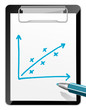 Klemmbrett positiver Chart