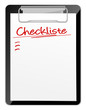 Klemmbrett Checkliste