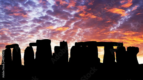 Photo: Sunset in the Stonehenge Sunset in the Stonehenge
