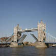 Tower Bridge, lifted.