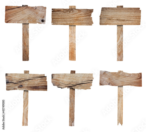 Photo: Collection of wooden sign and signboard Collection of wooden sign and signboard