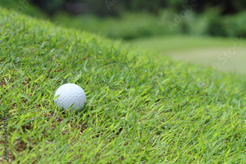 Photo: golf ball on green. golf ball on green.