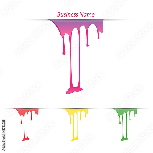 Vector: logo paint flows logo paint flows