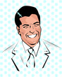 Nice Young Man - Retro Clipart Illustration