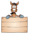 Horse with Board