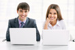 Business people working on their business project