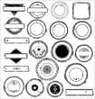 Grunge stamps design elements