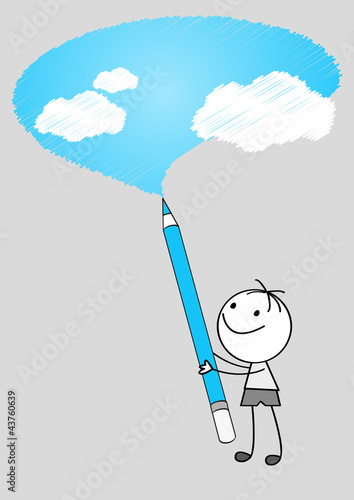 Vektor: Drawing sky Drawing sky