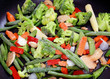 Frozen Assorted Vegetables In Skillet
