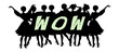 Wow - Advertising Headline - Retro Clip Art  popart comic collec