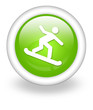 Light Green Icon "Snowboarding"