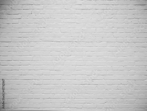 Photo: blank white painted brick wall background blank white painted brick wall background